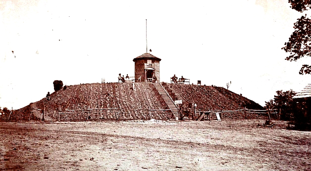 USA Union soldiers on top of Citico Mound ca 1865